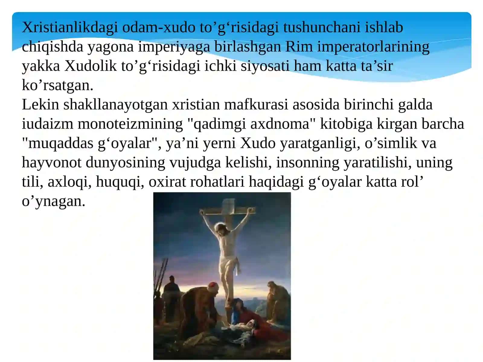 Xristianliklik dini 3