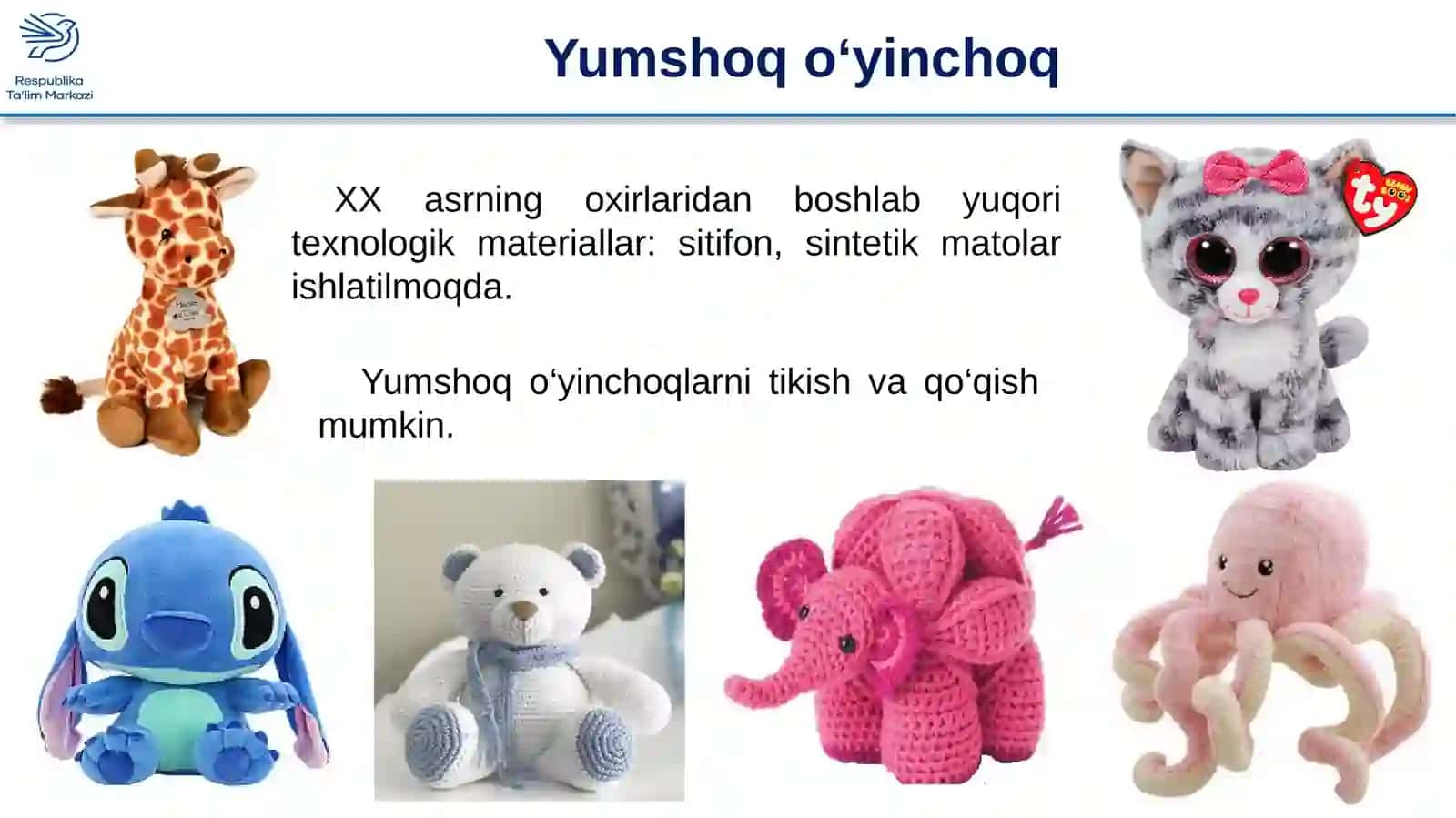 4-sinf Texnologiya Yumshoq o‘yinchoq tikish 3