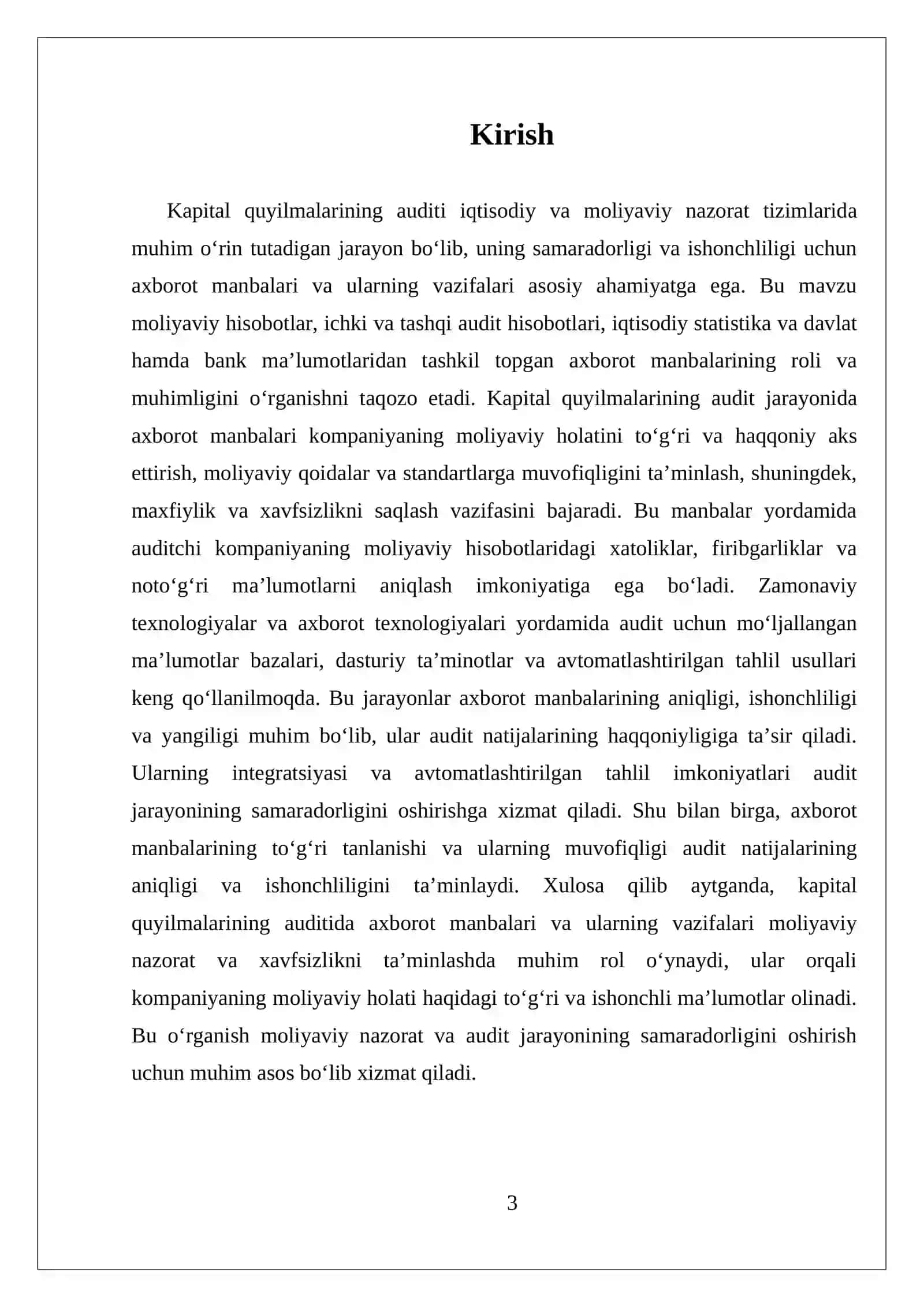 Kapital quyilmalarning auditining axborot manbalari va vazifalari 3