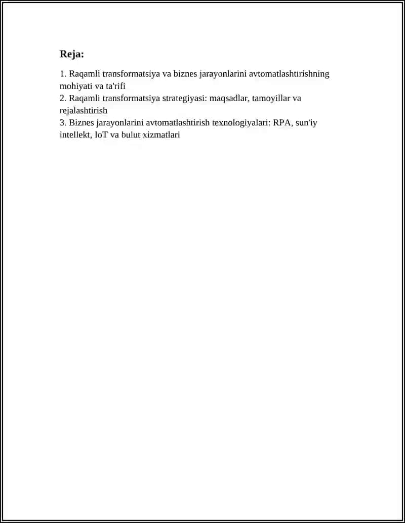 Raqamli transformatsiya va biznes jarayonlarini avtomatlashtirish 3