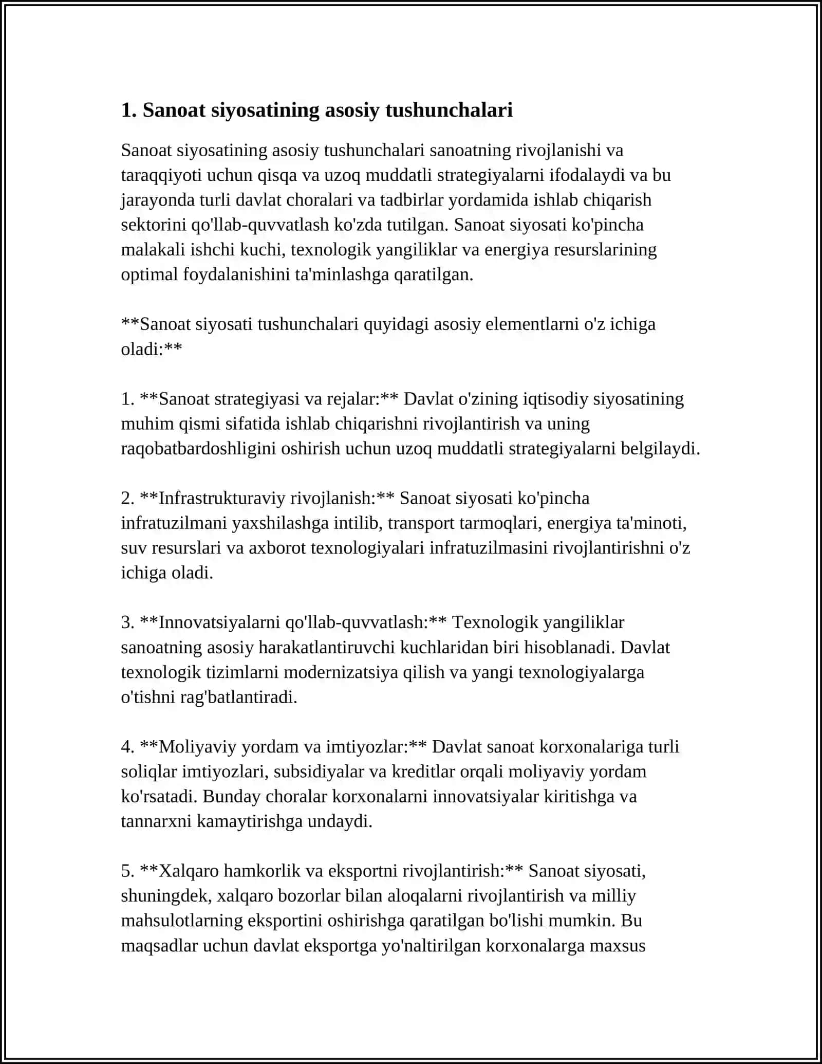 SANOAT SIYOSATINING MAQSAD VA VAZIFALARI 3