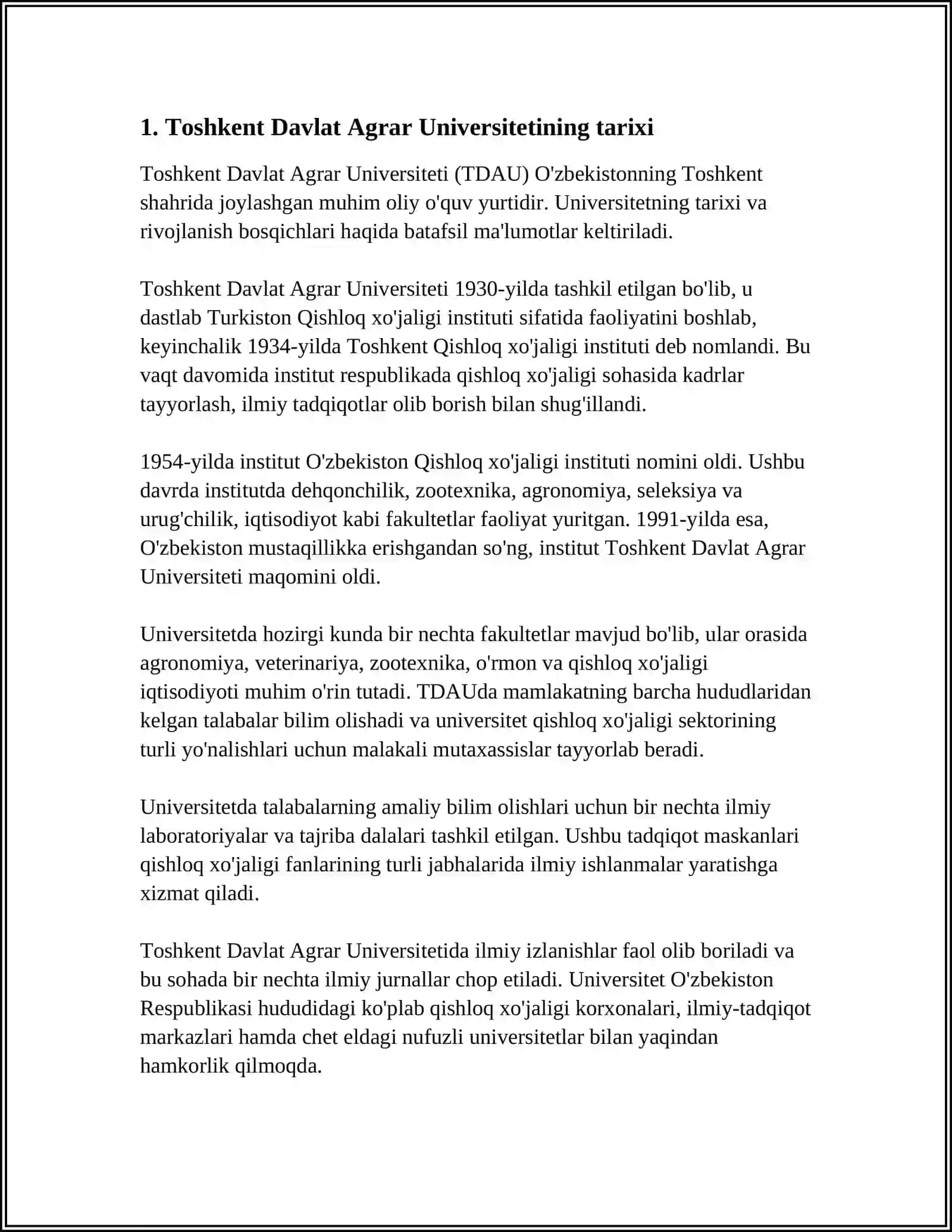 Toshkent Davlat Agrar Universiteti 3