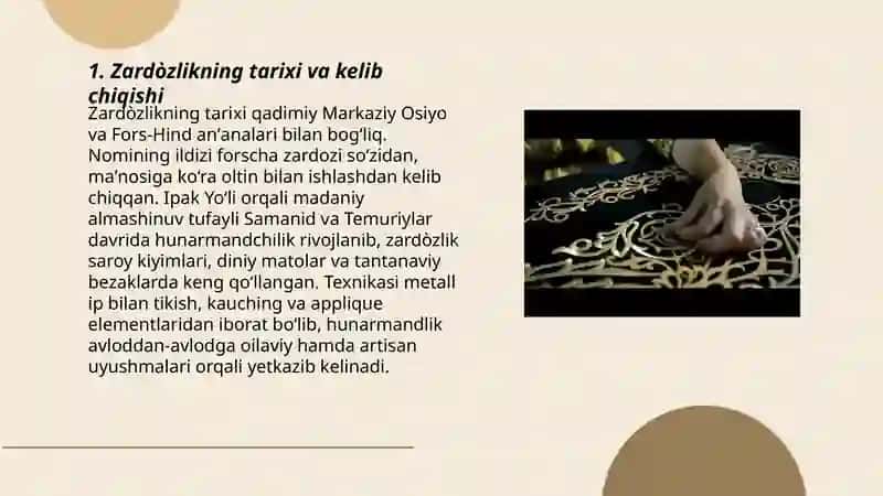Zardòzlik milliy amaliy san’at durdonasi 3