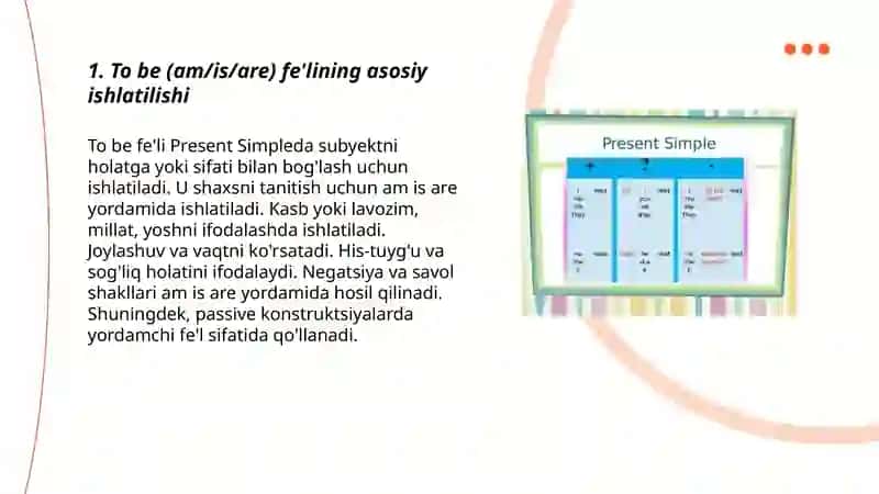 To be and Present Simple 3