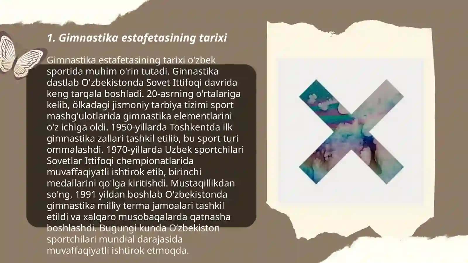Gimnastika elementlaridan estafeta ôtkazish 3