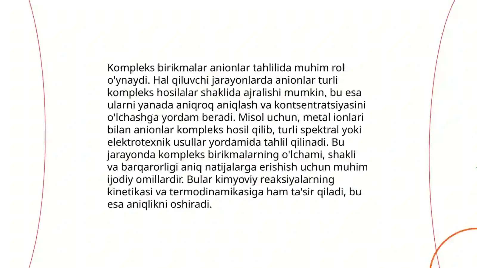 Anionlar analizida kompleks birikmalar va organik reagentlarning ahamiyati 3