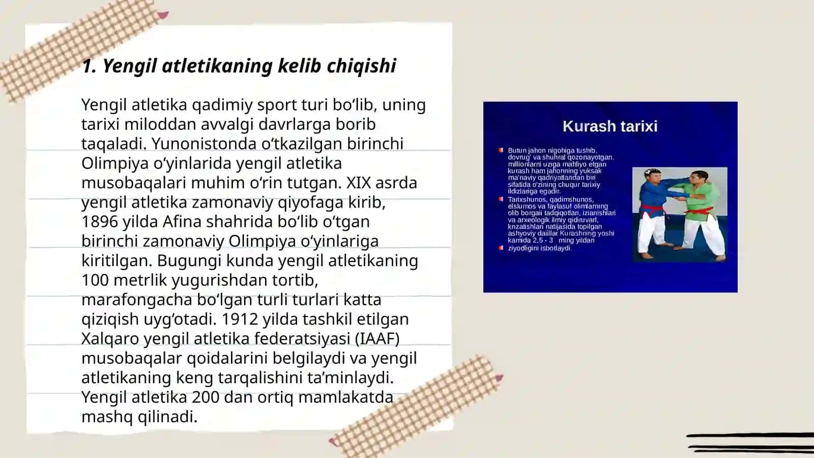 Yengil atlitka kelib cherish tarixi va revojlanishi 3
