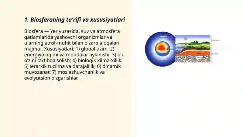 Biosfera va uning tarkibiy qismlari 3