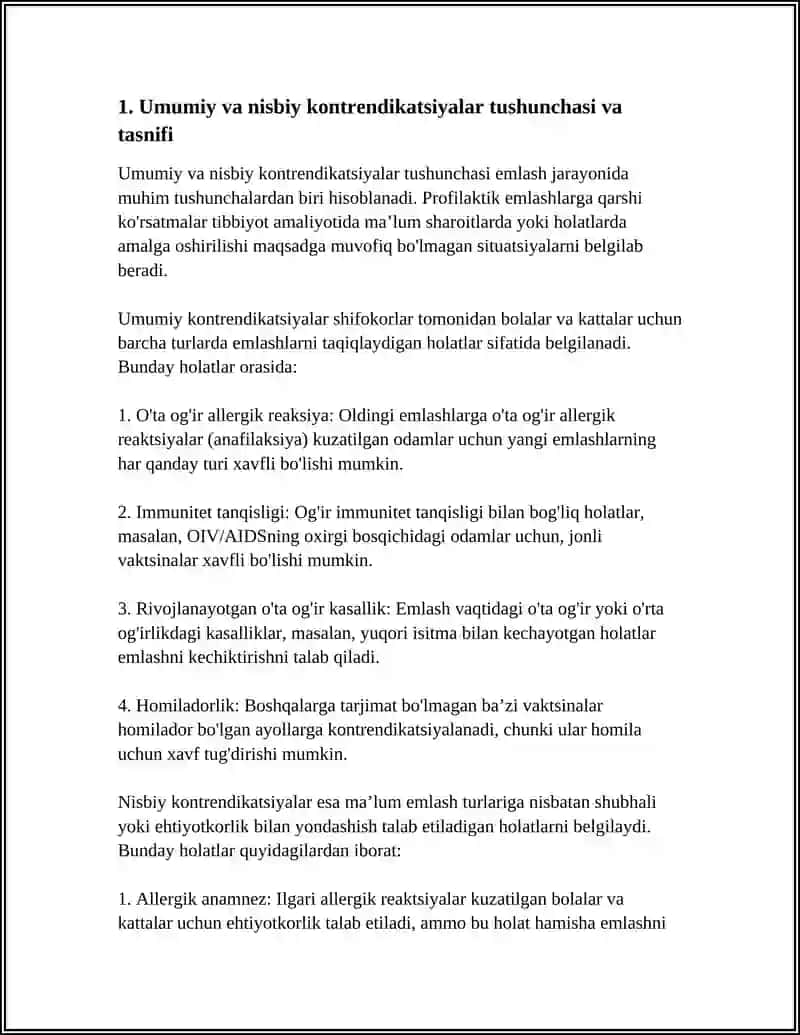 PROFILAKTIK EMLASHGA QARSHI KO'RSATMALAR VA UNI KELTIRIB CHIQARUVCHI OMILLAR 3