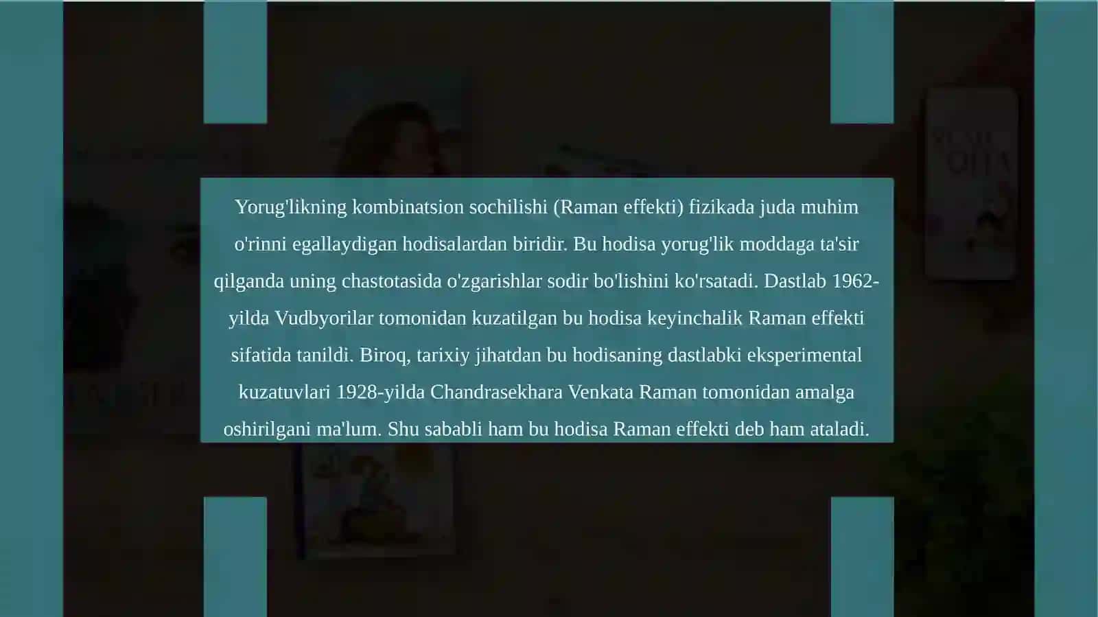 Yorug‘likning kombinatsion sochilishivauningqo‘llanilishi 3