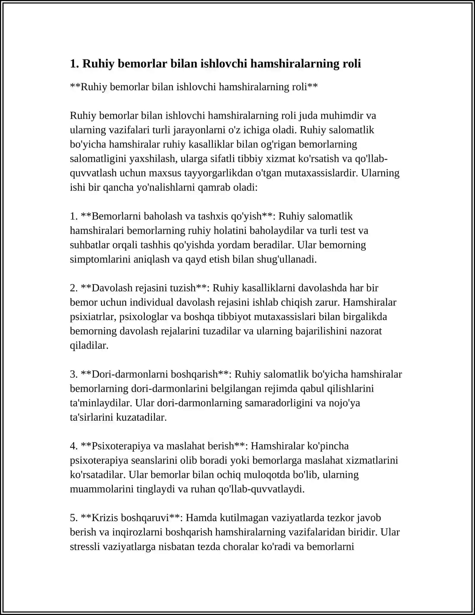 RUHIY BEMORLAR BOR OILALARGA HAMSHIRA KO‘MAGI 3