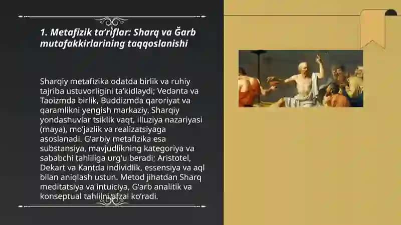 Falsafaning mohiyatiga oid Sharq va Ğarb mutafakkirlari ta’riflarini tasniflash 3
