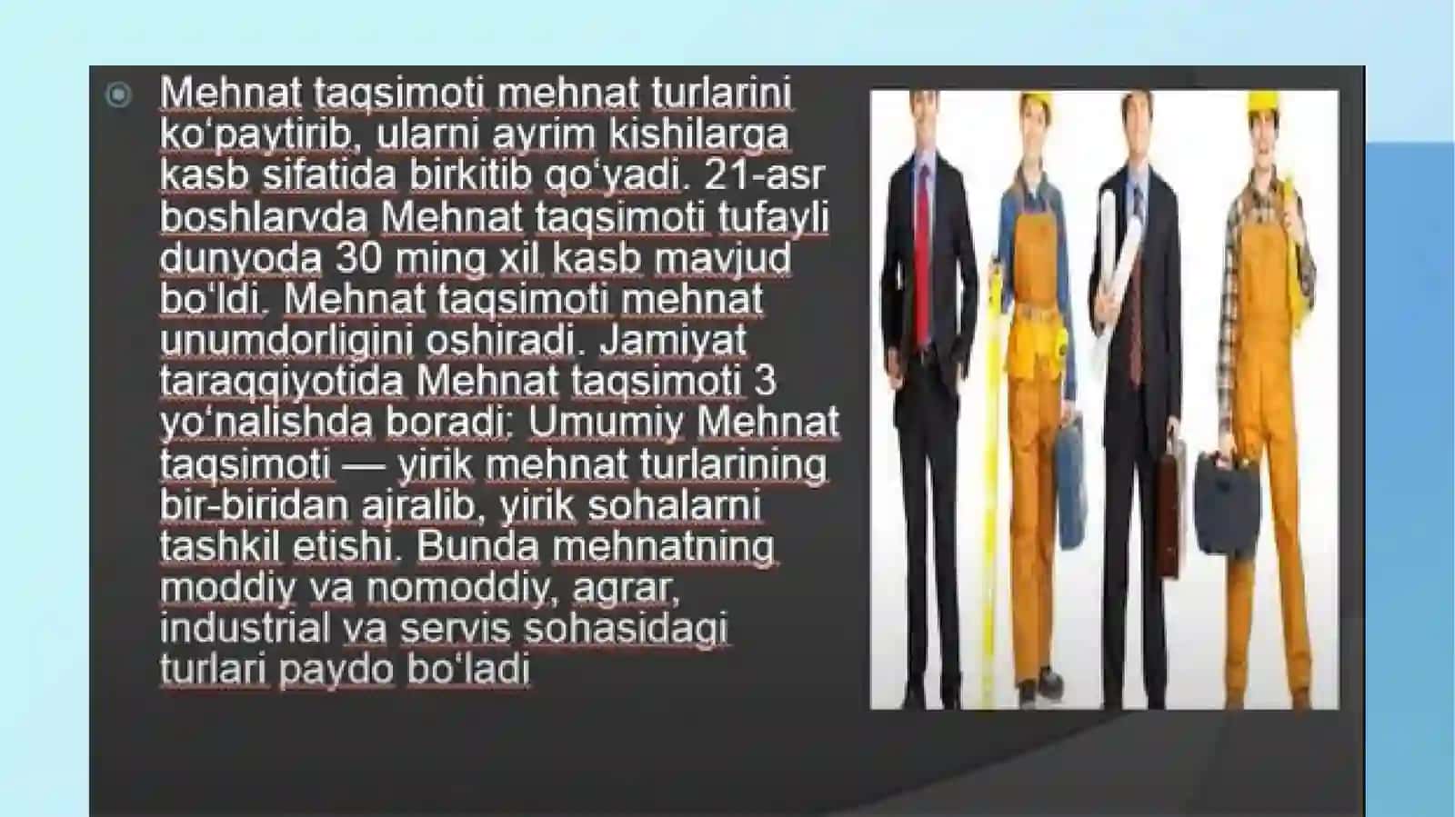 HUDUDIY MEHNAT TAQSIMOTI VA ISHLAB CHIQARISHNI JOYLASHTIRISH 3