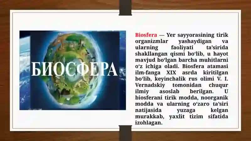Biosfera haqida tushuncha (TAQDIMOT) 3