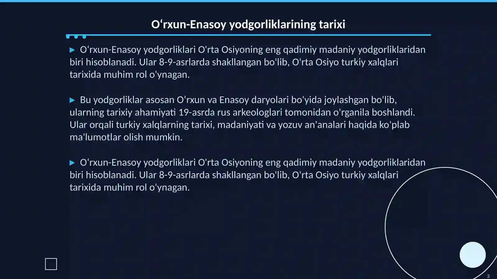 Oʻrxun-Enasoy yodgorliklari 3