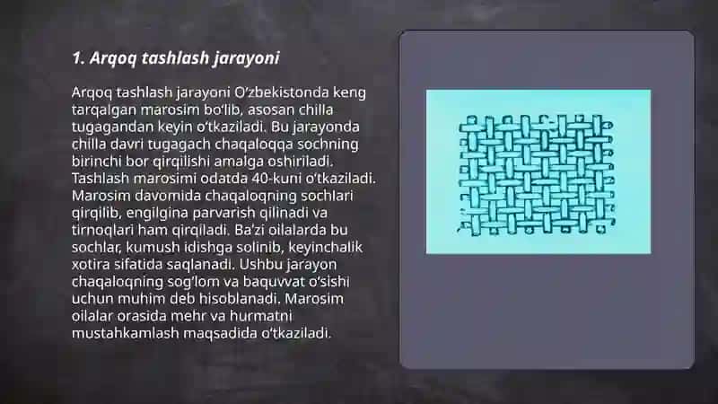 Arqoq tashlash jarayoni 3