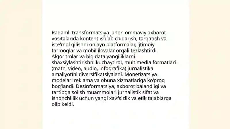 Raqamli transformatsiya va jahon ommaviy axborot vositalari 3
