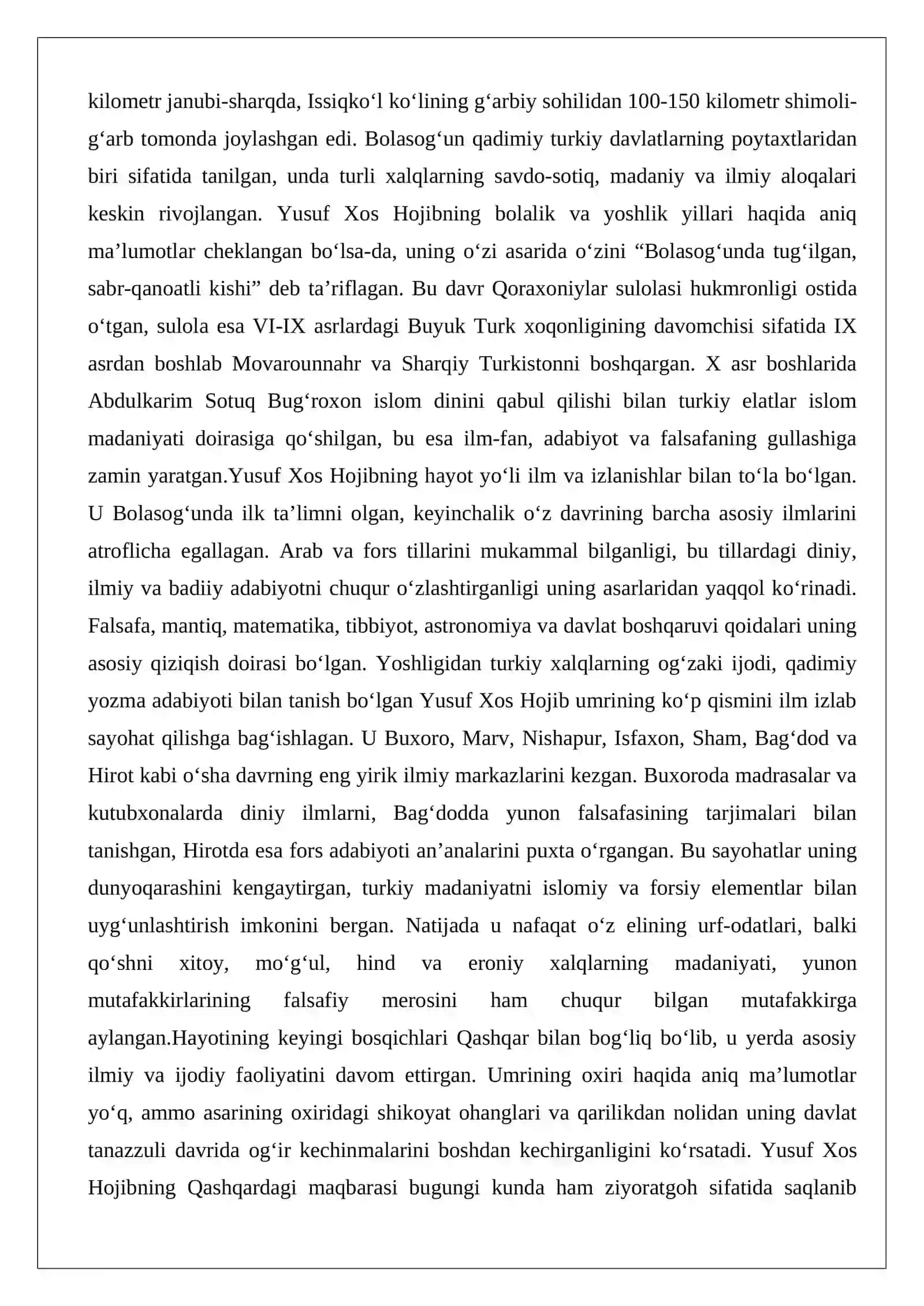 Yusuf Xos Hojib (XI asr) 3
