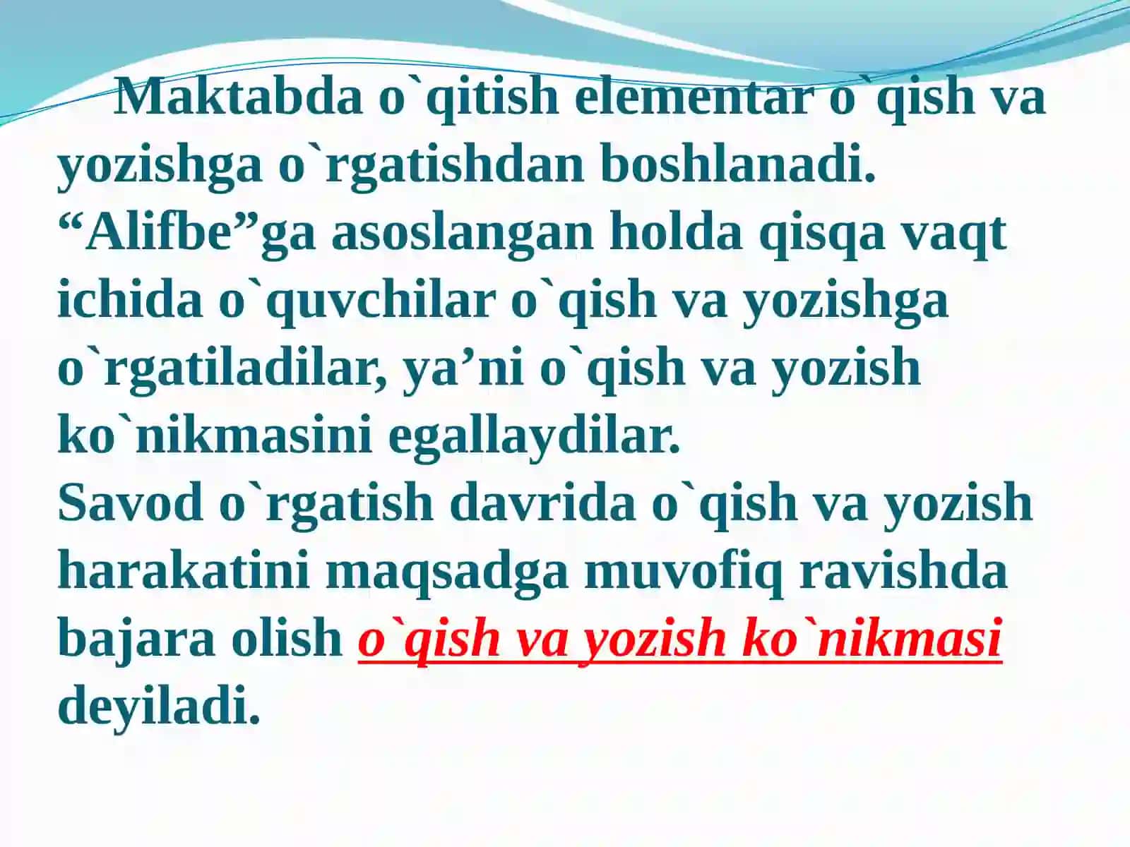 Savodo`rgatish metodikasi 3
