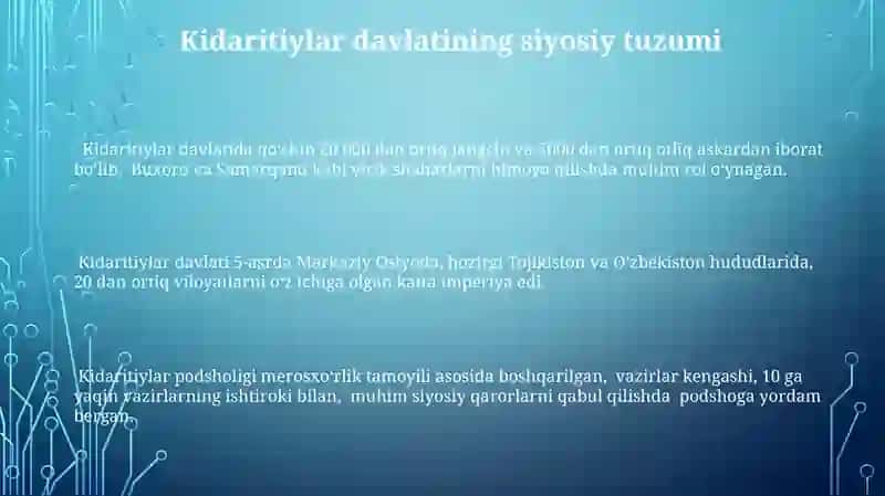 Kidaritiylar davlati 3