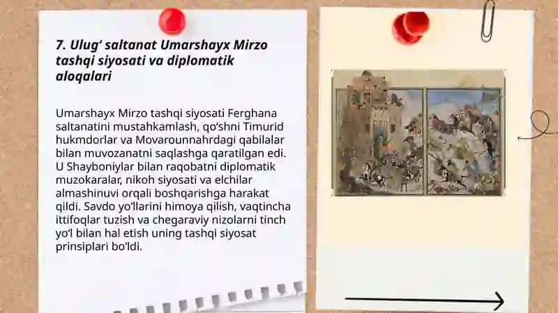 Ulugʻ saltanat Umarshayx Mirzo 3