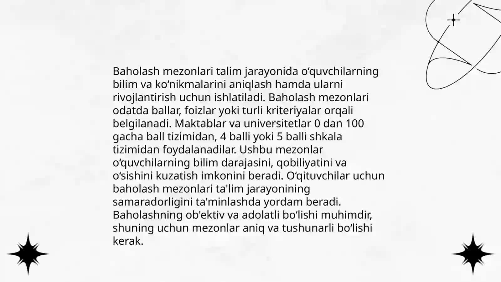Baholash mezonlari 3