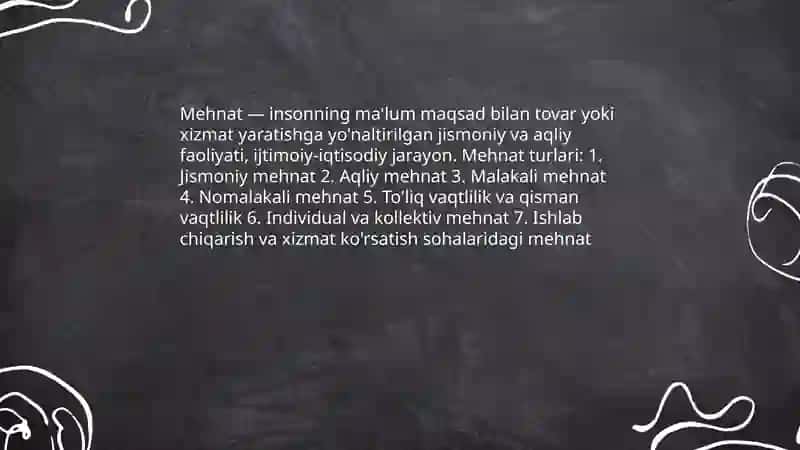 Mehnat va ish haqi haqida tushuncha hamda uni hisobga olishning vazifalari 3