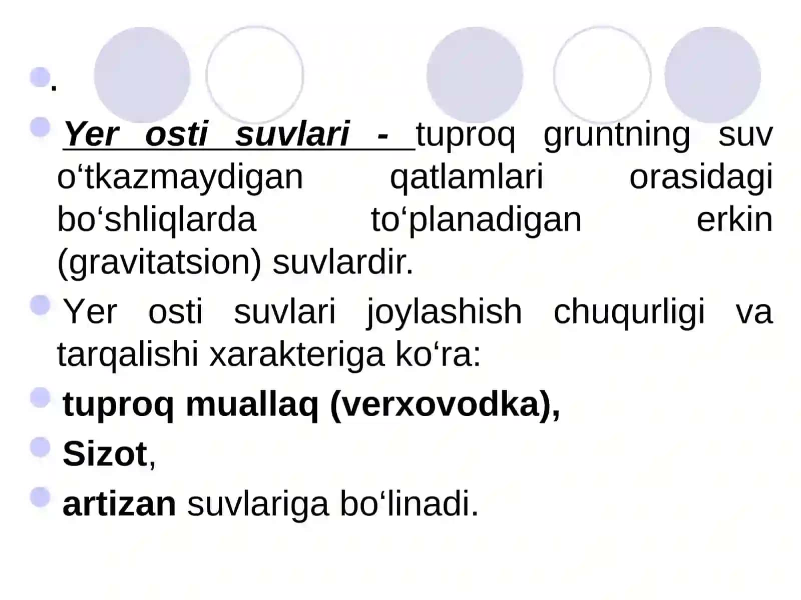 Sizot Suvlari Rejimi va Balansi 3