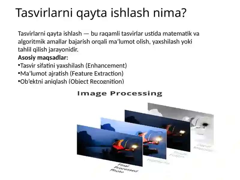 Kirish tasvirlarini qayta ishlash 3