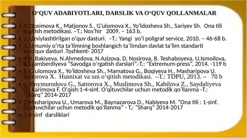 Ona tili oʻqitish metodikasi 3