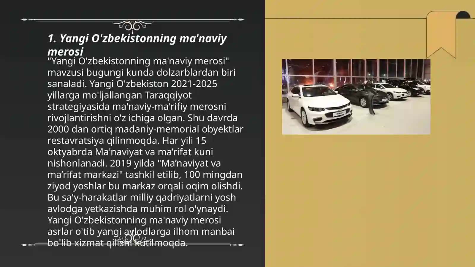 Yangi O'zbekistonning ma'naviy merosi 3