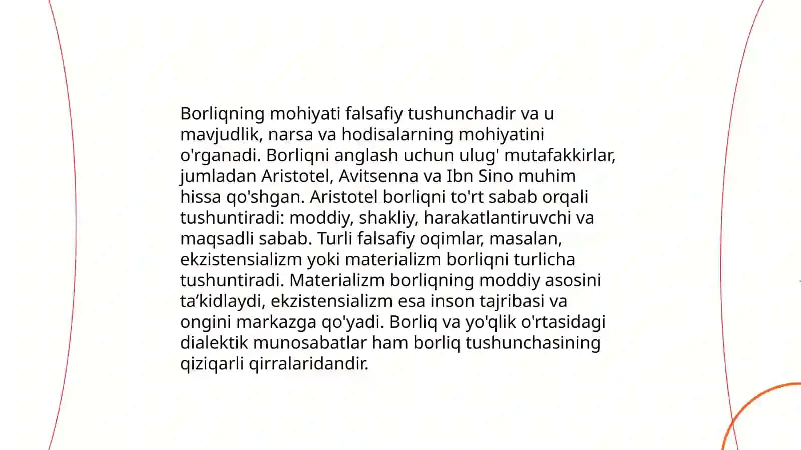 Falsafa va tabiiy ilmiy fanlar borliqning mohiyatiga oid konsepsiya 3