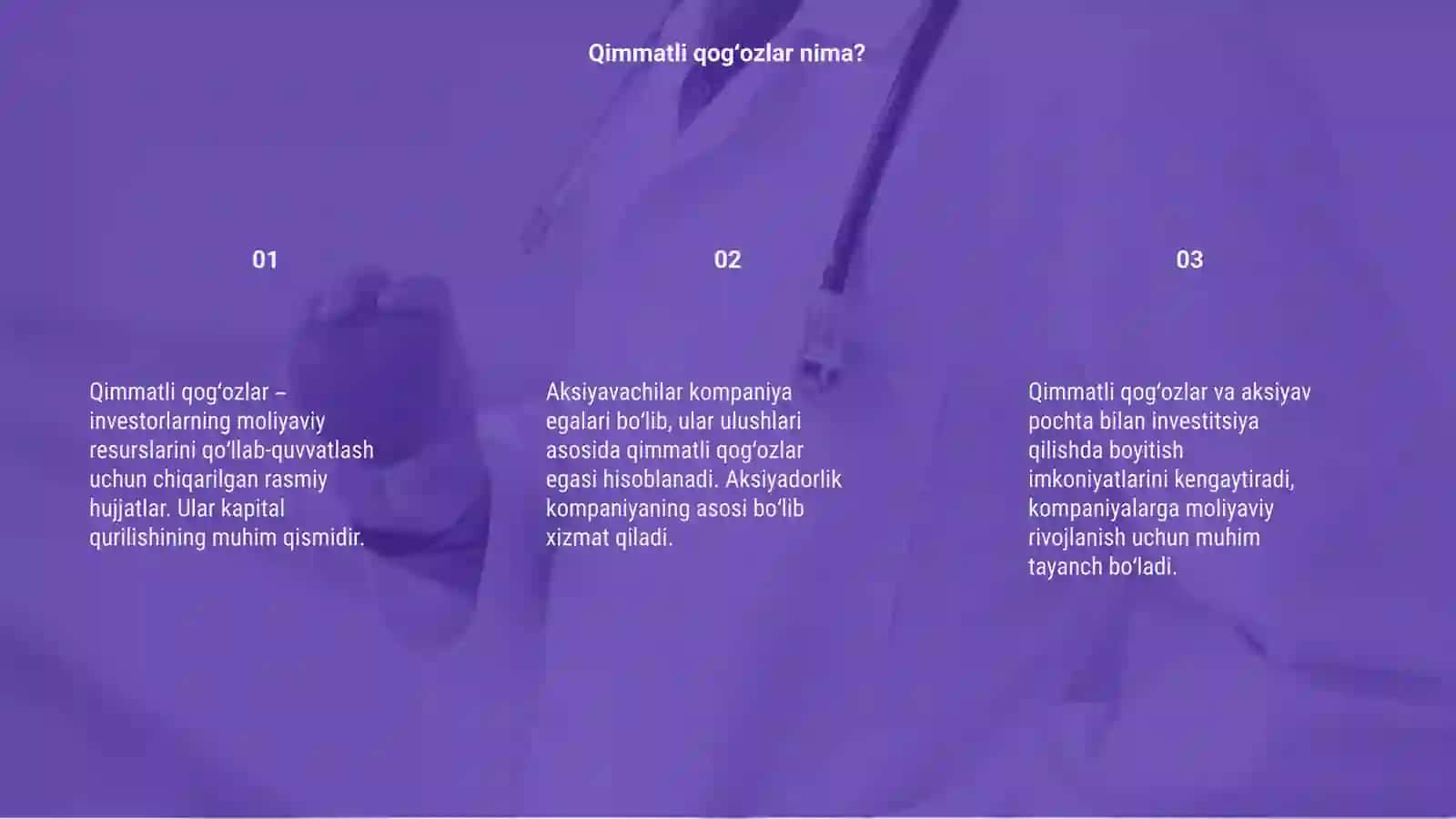 Qimmatli qogʻozlar Aksiyava sukuh 3