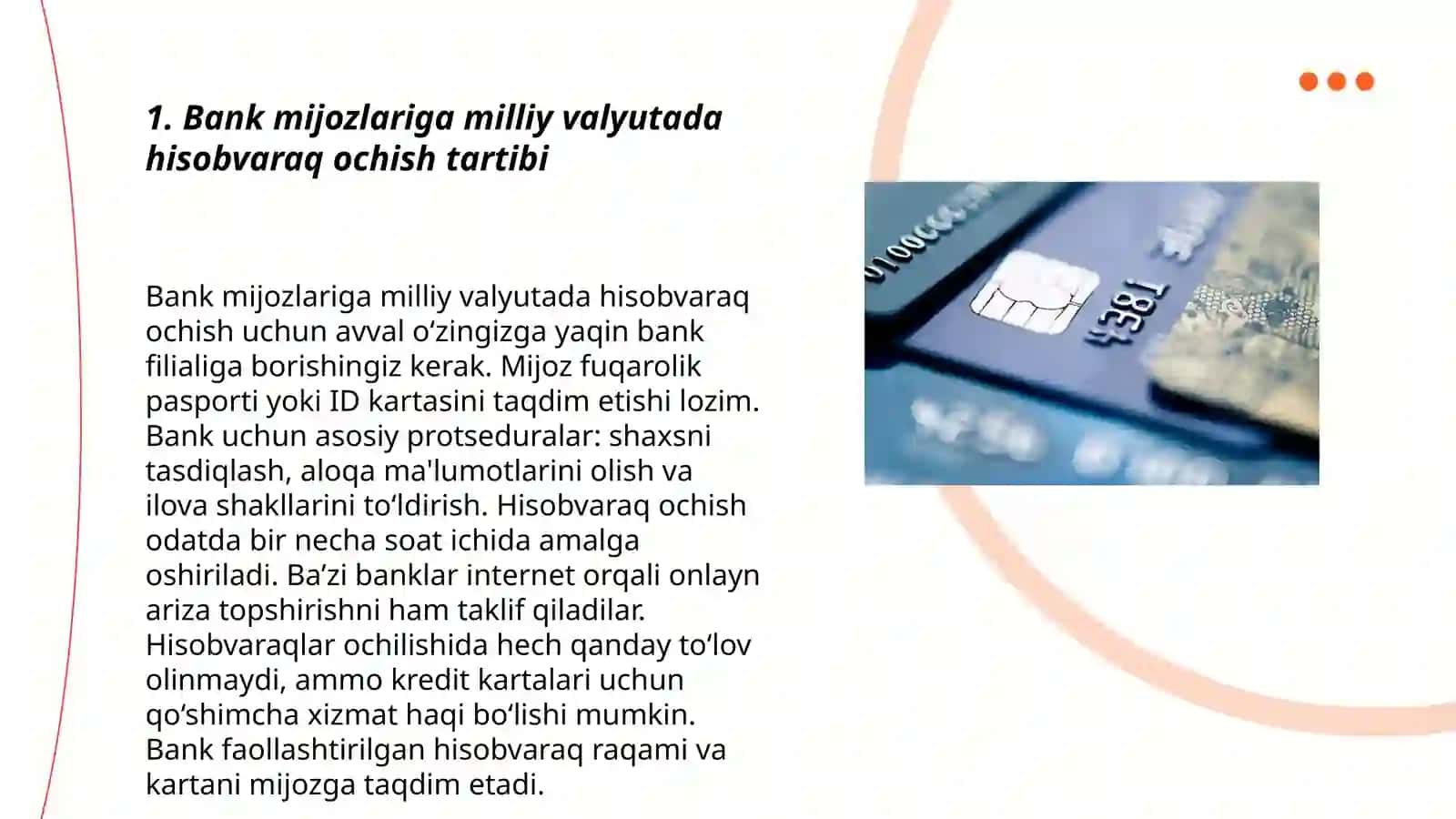 Bank mijozlariga milliy valyutada bank hisobvaraqlarini ochish va yuritilishini audit qilish tartibi 3