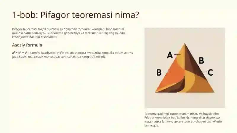 Pifagor teoremasining ba’zi tatbiqlari 3