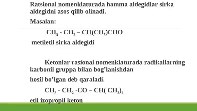 Aldegid va ketonlar 3