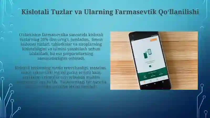 Kislotali Tuzlar va Ularning Farmasevtik Qo‘llanilishi 3