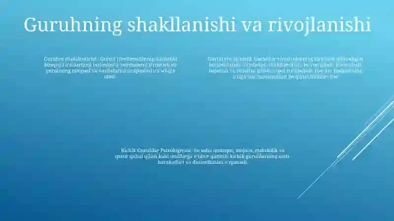 Kichik Guruhlar Psixologiyasi 3
