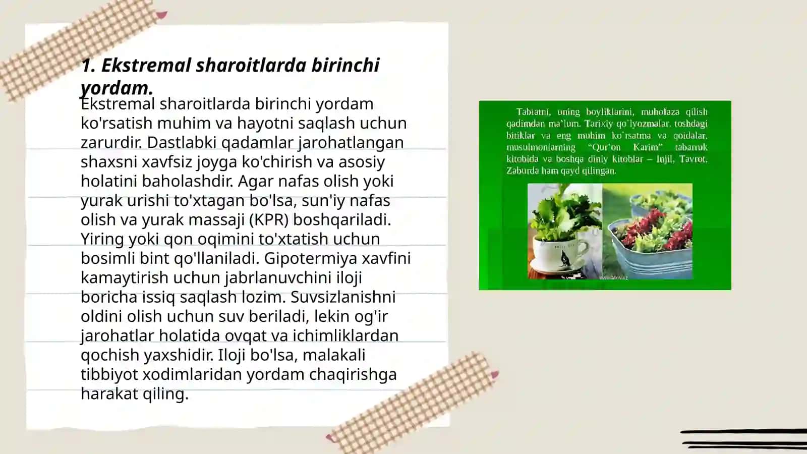 O'simliklarni ximoya qilish maydonlarida ishlayotgan ishchilarga birinchi tibbiy yordam ko'rsatish asoslari 3