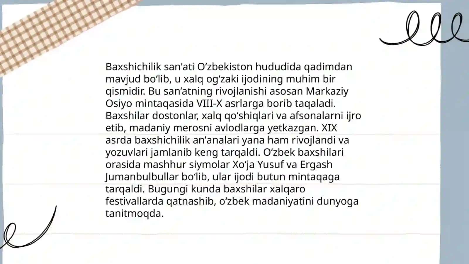 Bakhshichilik San'ati Tarixi 3