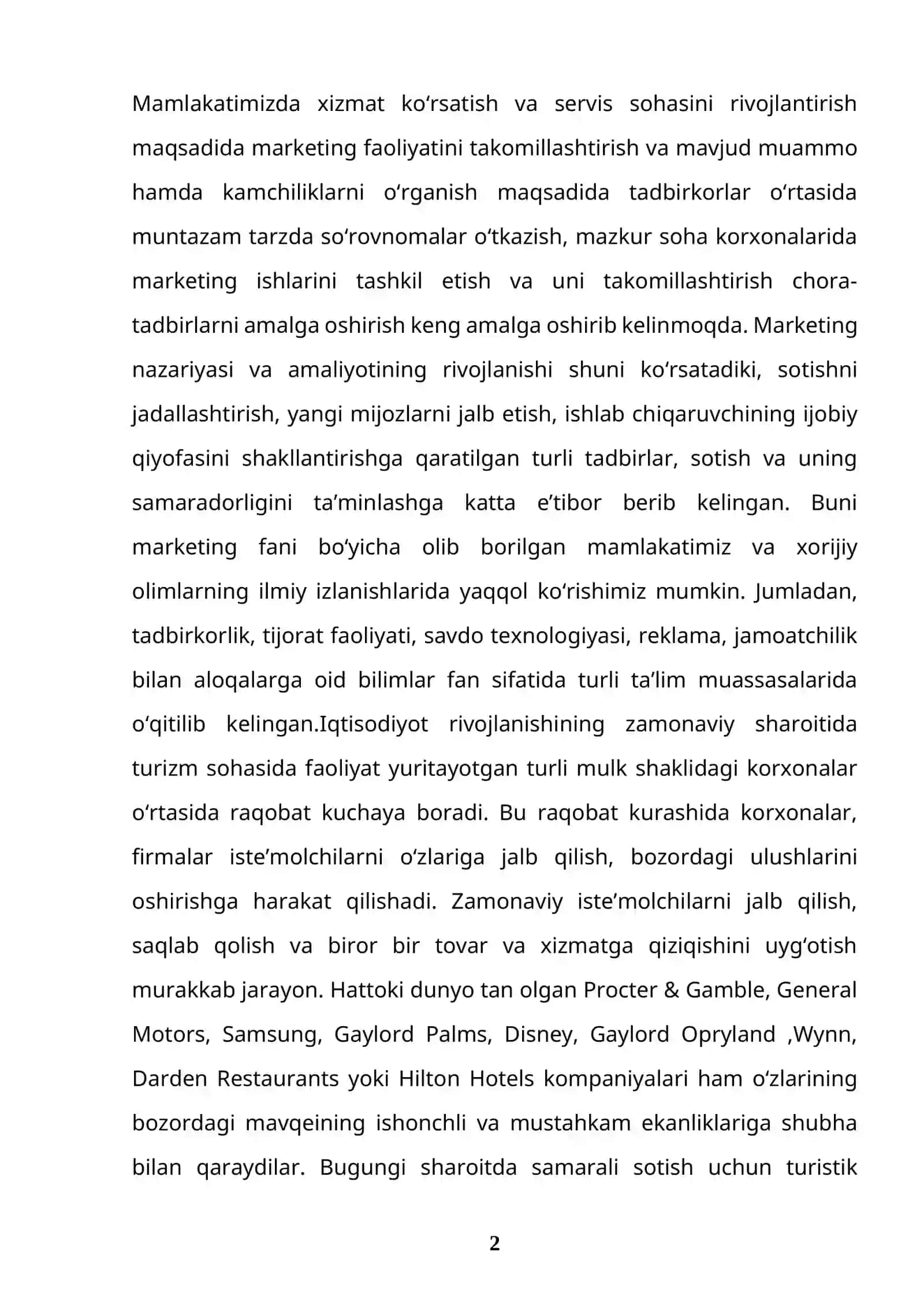 Turizm sohasida brend yaratish 3