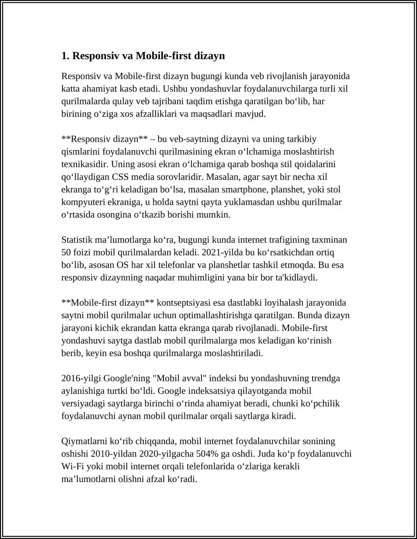 WEB-DIZAYN SOHASIDAGI YANGI TRENDLAR VA TEXNOLOGIYALAR 3