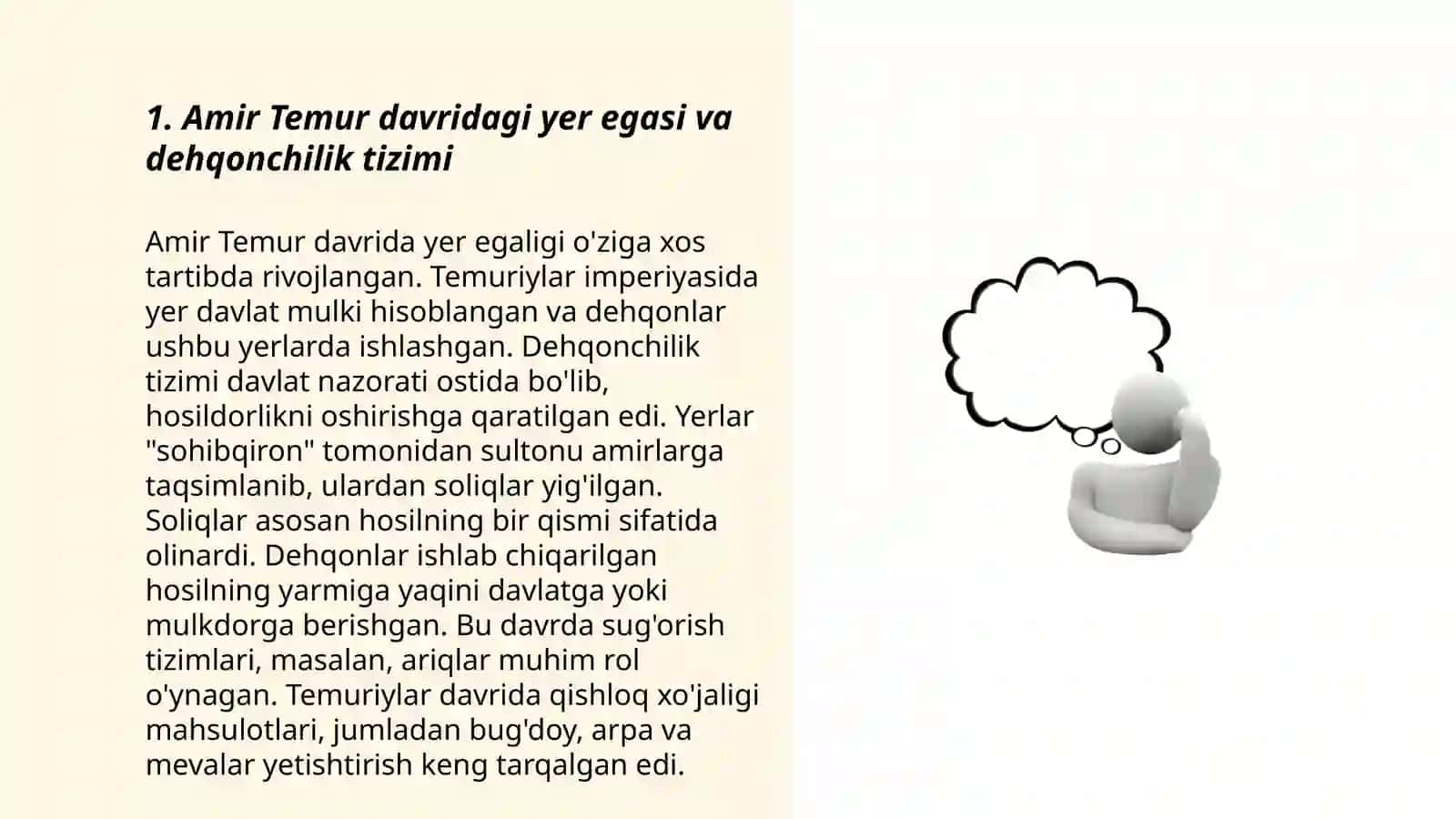 Amir Temur va Temuriylar davridagi iqtisodiy gʻoyalar 3