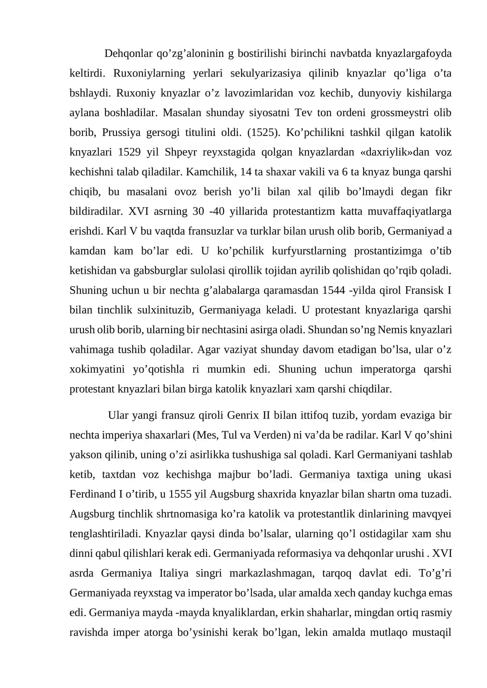 XVI -XVII ASR BIRINCHI YARMIDA GERMANIYA 3