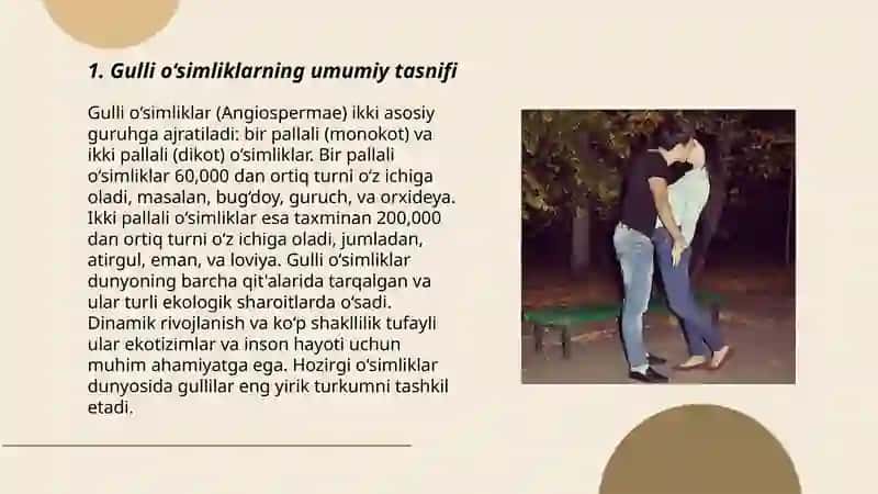 Gulli o‘simliklarning hayotiy shakllari doir masala va mashqlar 3