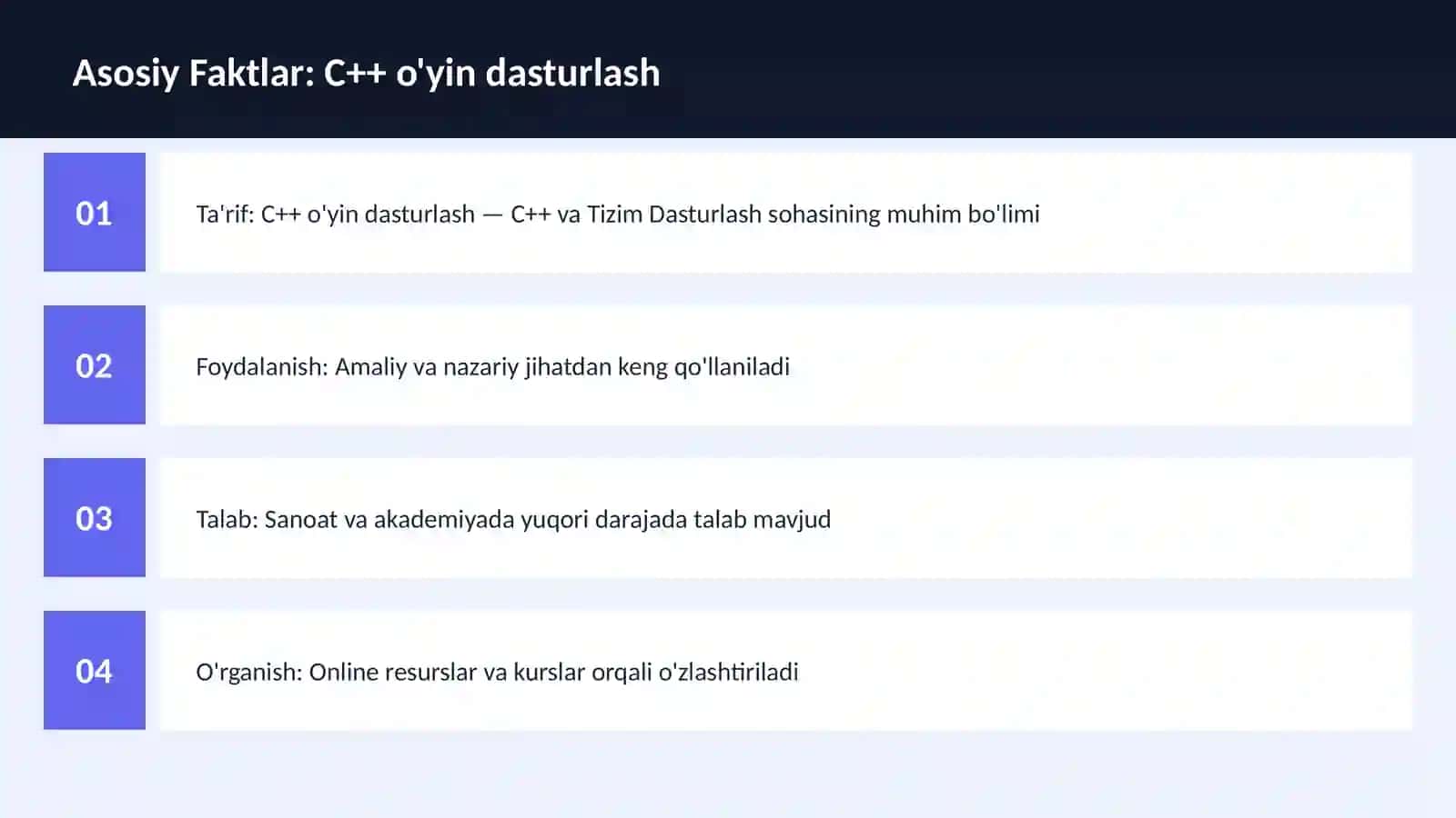 C++ VA TIZIM DASTURLASH 3