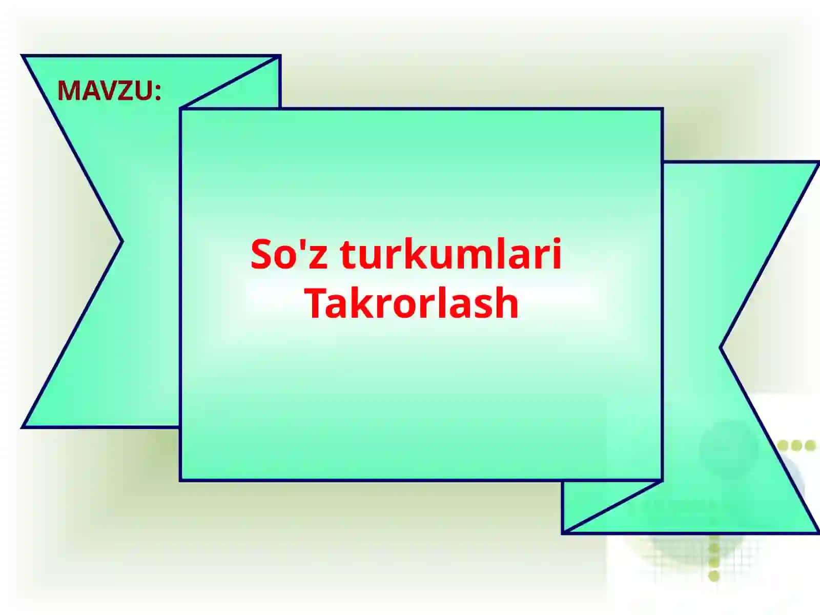 So'z turkumlari mavzusi 3