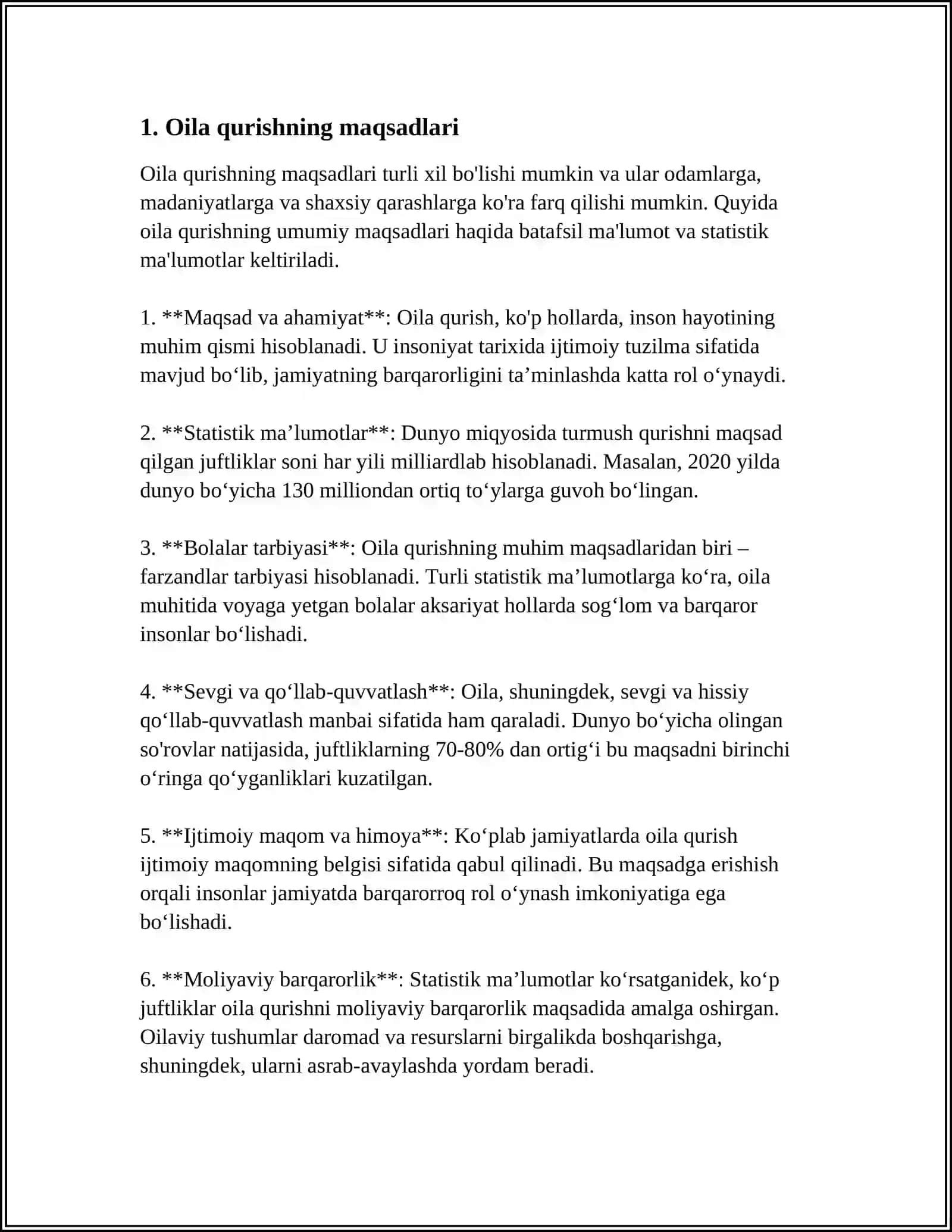 ABDURAUF FITRATNING "OILA ASARIDAGI" OILA QURISH TARTIBLARI VA FARZAND TARBIYASIGA OID G'OYALAR BO'YICHA 3