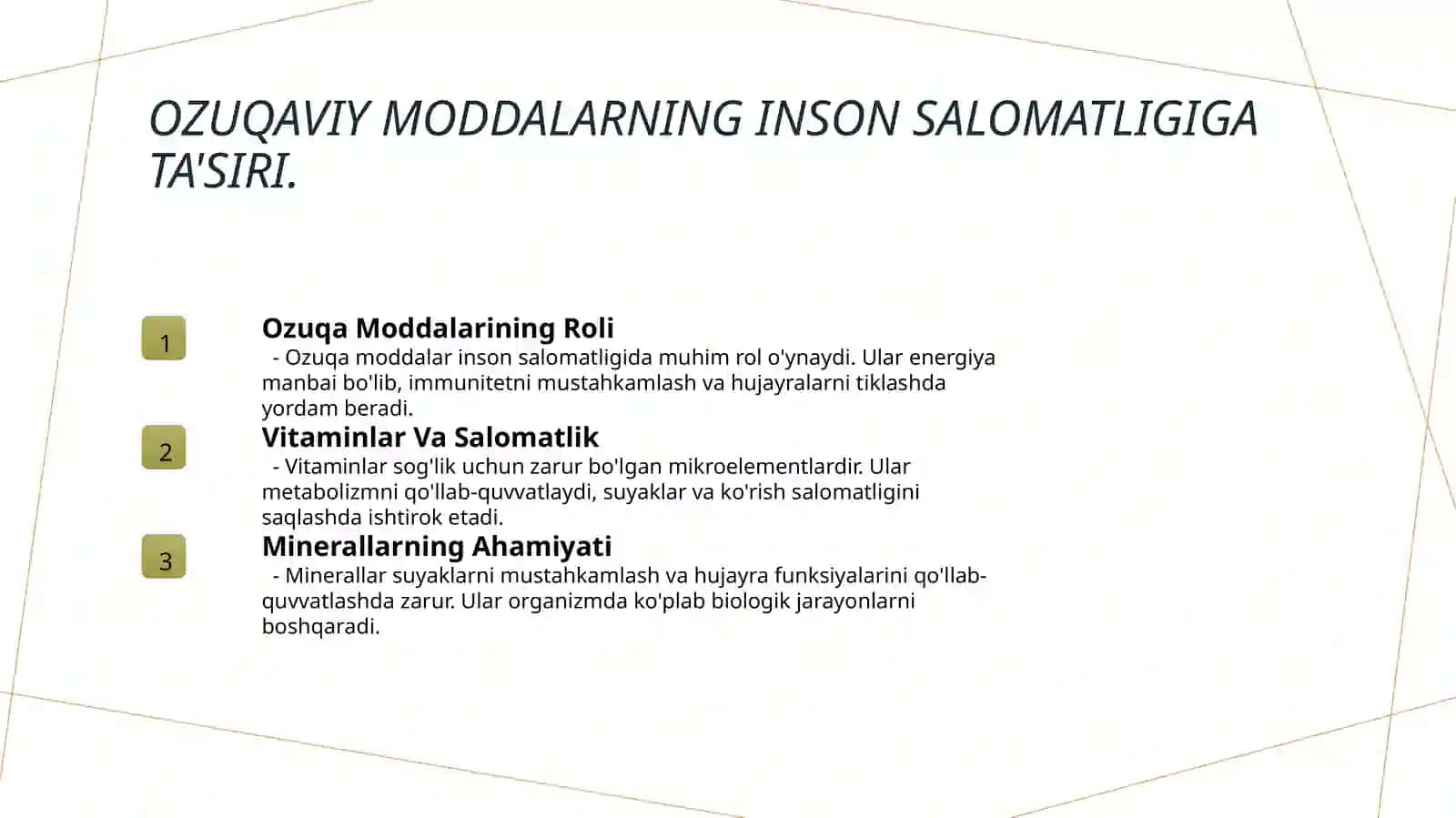 Asosiy ovuqaviy Moddalar minerallar 3