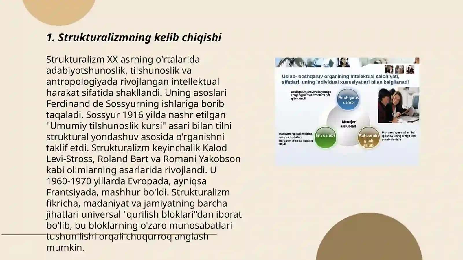 Strukturalizim va uning yoʻnalishlari 3